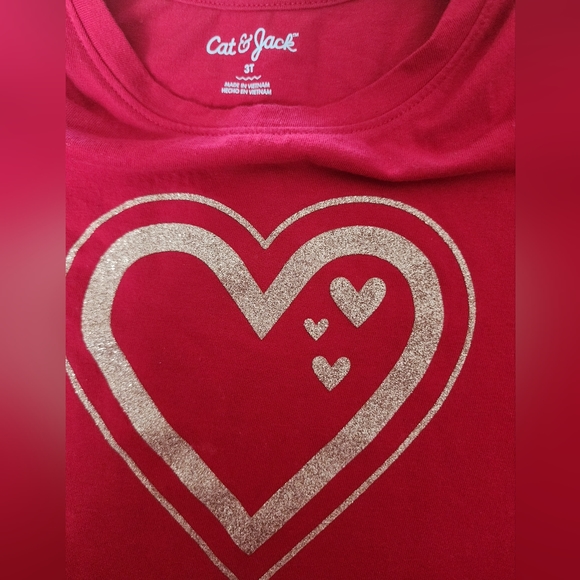 Cat & Jack Girls Tee - Size 3T - Picture 2 of 3